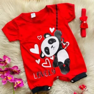 Macacão curto para Bebê Menina de Blogueirinha Mesversario Passeio Festa Verao 2 a 6 Meses