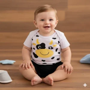 Alternative view of Conjunto body + Short de bebe menino Bebê Menino tematico verão