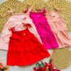 Vestido de alcinha para bebê menina fashion moda verão