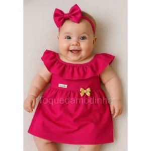 Vestido de bebe menina 3 a 7 meses lindo