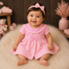 Vestido Princesa para Bebê Menina Verão Moda Blogueirinha