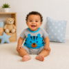 Conjunto de Bebê Menino Short e Blusa verão Blogueirinho Temático Ursinho