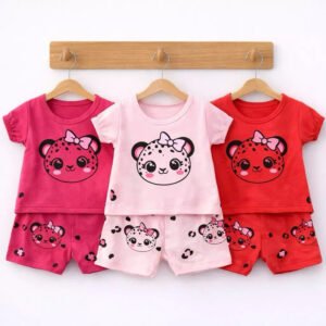 Conjunto de Manga curta gatinha para Sua Princesa!