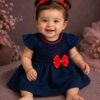 Vestido para Bebê Menina Blogueirinha Laço Delicado