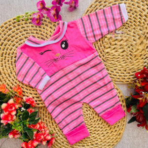 Alternative view of macacão de bebê menina 100% algodão Roupa de bebê menina