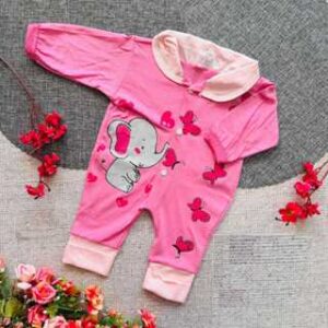 Alternative view of macacão de bebê menina elefantinha macacão para bebê recem nascido maternidade 0 a 3 meses