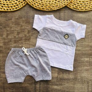 Conjunto de bebe menino short + Camisa verão calor 3 a 6 meses
