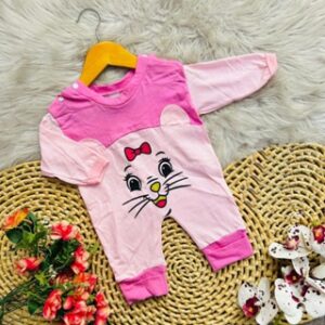 Alternative view of macacão para bebê menina gatinha temático maternidade recém nascido macacão de luxo