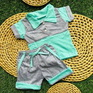 Conjunto de verão para bebê Menino polo