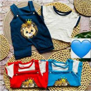 kit Macacão + camisa para bebê menino roupa de bebê verão calor mesversario temático fofo