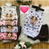 conjunto de bebê menina Body + short e tiara de cabelo minnie oncinha