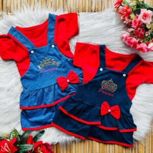 Vestido romper bebê menina + camiseta Princesa blogueirinha verão passeio
