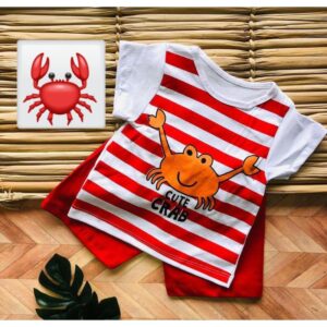 Alternative view of Conjunto de Bebê menino carangueijo fofo Verão