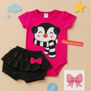 Alternative view of Conjunto de Bebê Menina Verão Calor Blogueirinha Mesversário 3 a 6 Meses fofinho