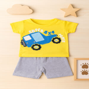 Alternative view of conjunto de bebe menino carro Roupa de bebê menino lançamento