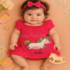 Vestido de Bebê unicornio + Lacinho