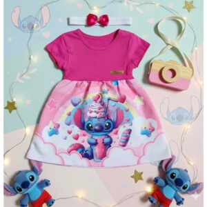 Alternative view of Vestido temático de bebê menina roupa temática para foto book mesversario new book