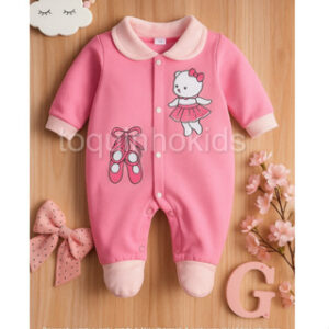 Alternative view of Macacão para bebe menina virá pé delicado bailarina fofofa 0 a 3 meses