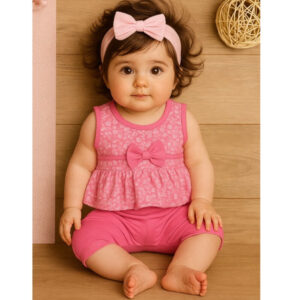 Kit 2 peças conjunto Moda Bebê Menina Verão – Conjuntos Baratos luxo