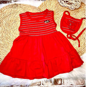 Alternative view of Look Blogueirinha – Vestido + bolsinha Sua bebê Linda em Qualquer Ocasião 🌸