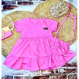 Look Blogueirinha – Vestido + bolsinha Sua bebê Linda em Qualquer Ocasião 🌸