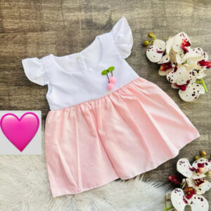 Vestido de bebe menina cereja fofura