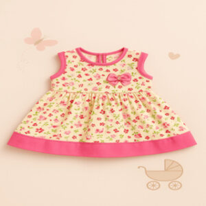 Vestido estiloso para Bebê Menina Moda Verão