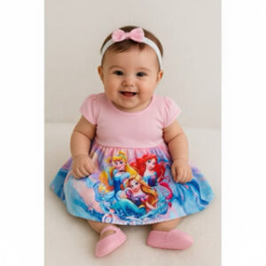 Vestido temático de bebê menina roupa temática para foto book mesversario new book