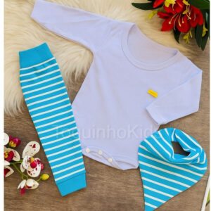 Alternative view of Conjunto para bebe menino calça e body Manga longa blogueirinho 3 a 6 meses