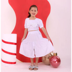 Alternative view of Conjunto Cropped com laço princesa + Saia Natal ano novo festas final de ano