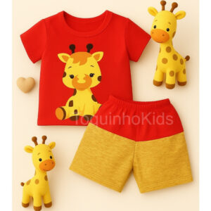 Conjunto Fofo e Moderno girafinha para Bebê Menino