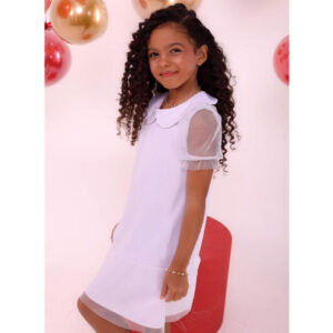 Alternative view of Vestido de festa Infantil Feminino Delicado Estilo Blogueirinha