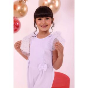 Macacão Luxo Infantil Feminino – Moda Blogueirinha Chic e Delicada