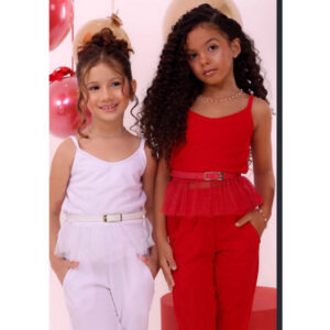 Conjunto infantil Menina Estilo Blogueirinha – Delicado e Super Estiloso