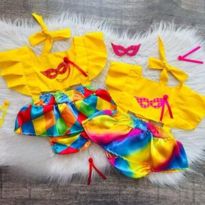 Alternative view of Romper Body Bebe Menina Luxo Festa Vestidinho Mesversario Temático carnaval