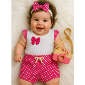 conjunto para bebê menina blusa short + tiara luxo roupa de calor Para Bebê Menina verão fashion