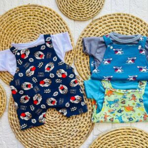Jardineira + camiseta de bebê menino verão tematica 3 a 6 meses calor