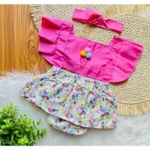 Jardineira Romper Body Bebe Menina Luxo Festa Vestidinho Mesversario Temático sorvetinho