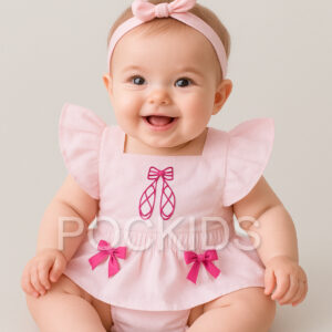 Jardineira Romper Body Bebe Menina Luxo Festa Vestidinho Mesversario Temático bailarina