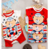 Conjunto Body + calça ursinho marinheiro de bebe menino temático mesversario ursinho