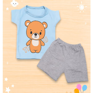 Alternative view of Conjunto infantil de bebê Menino Ursinho puro estilo