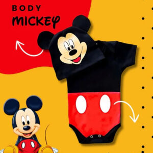 Bodie mickey  + toquinha para bebê menino mesversario book ensaio fotográfico