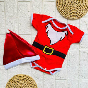 Alternative view of Body + Gorro de natal para bebê menino Roupa de Bebe Natal fantasia de bebê