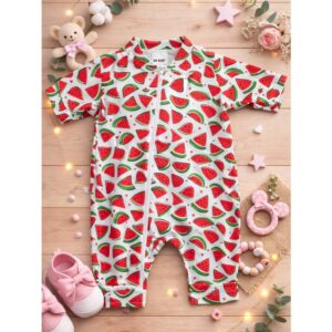 Macacão curto para bebe menina estampado Glamour chique