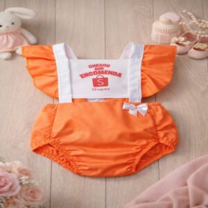 Alternative view of Romper de bebê menina Sua Encomenda Shopee Body Roupa Infantil Blogueirinha