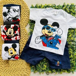 Alternative view of Conjunto menino Mickey camiseta e short