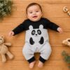 Macacão de bebê menino estamapado Fazendinha Chique Inverno