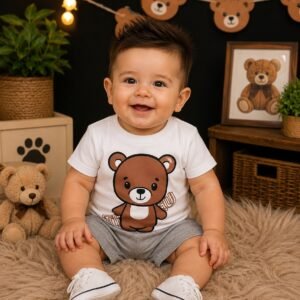 Alternative view of Conjunto de bebê Menino Ursinho Teddy Puro Estilo