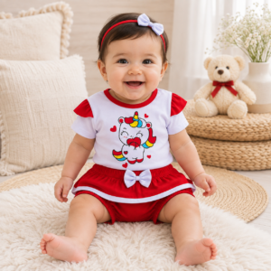 Conjunto de Bebê menina Fashion Blogueirinha calor Unicórnio