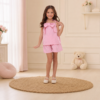 Conjunto infantil menina Blogueirinha – Blusinha + Short Fashion calor verão
